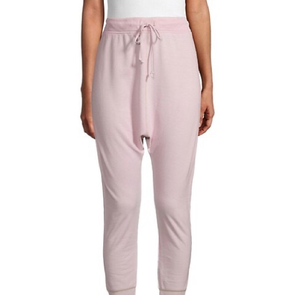 Free People NWT Cozy All Day Harem Leggings Joggers Drawstring Pink Small New - Picture 11 of 11